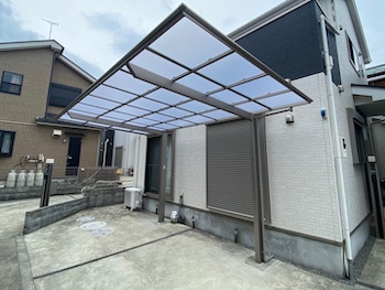 小田原市LIXILフーゴF カーポート工事　施工事例｜小田原市H様