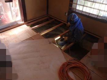 茅ヶ崎市K様　畳リフォーム・シロアリ消毒・脱衣場床リフォーム　施工事例